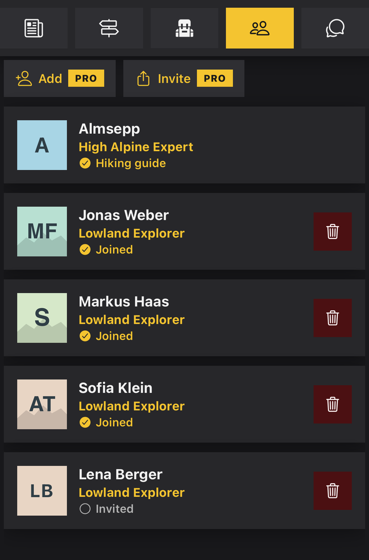 Hike as a group