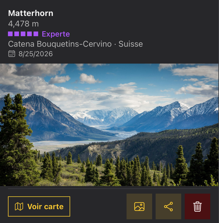 Votre carnet de montagne