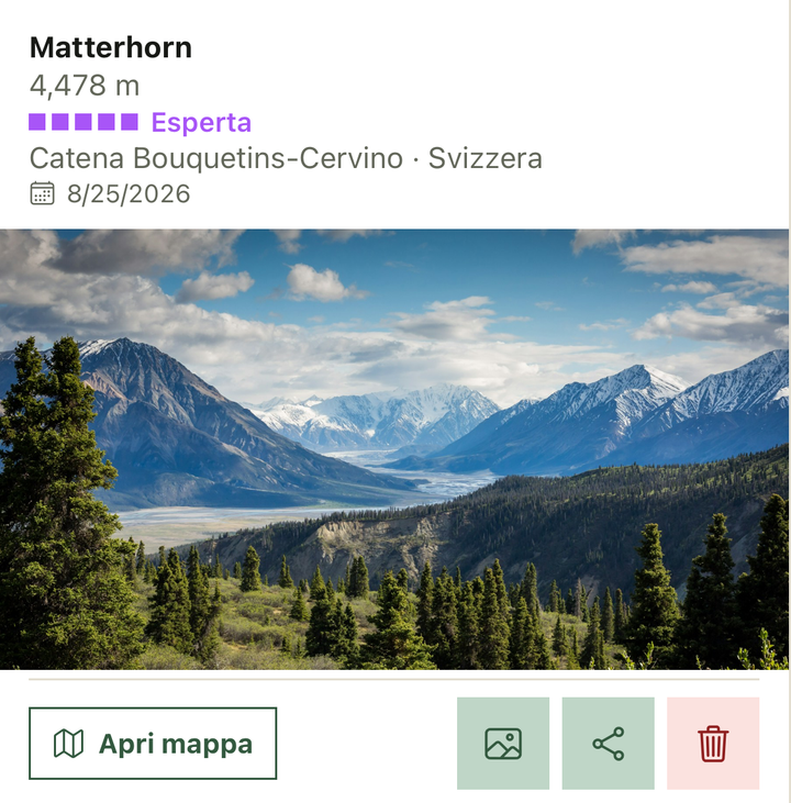 Il tuo diario di montagna